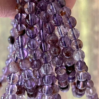 Lodolith Quarz – 6 mm, ca. 18 cm - Armband