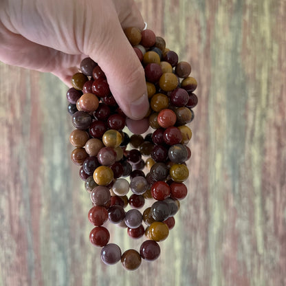 Mookait – 10 mm, ca. 18 cm - Armband