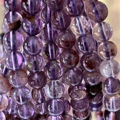 Lodolith Quarz – 6 mm, ca. 18 cm - Armband