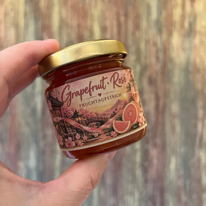 Grapefruit · Rosé – Fruchtaufstrich - 100 Gramm (mit Alkohol)