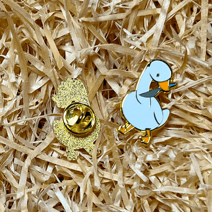 Pin - Gans mit Messer - Sweet Home Abiata