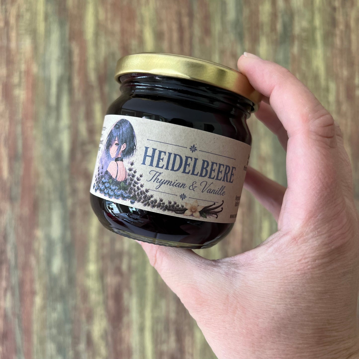Heidelbeere mit Thymian - Fruchtaufstrich - 200 Gramm