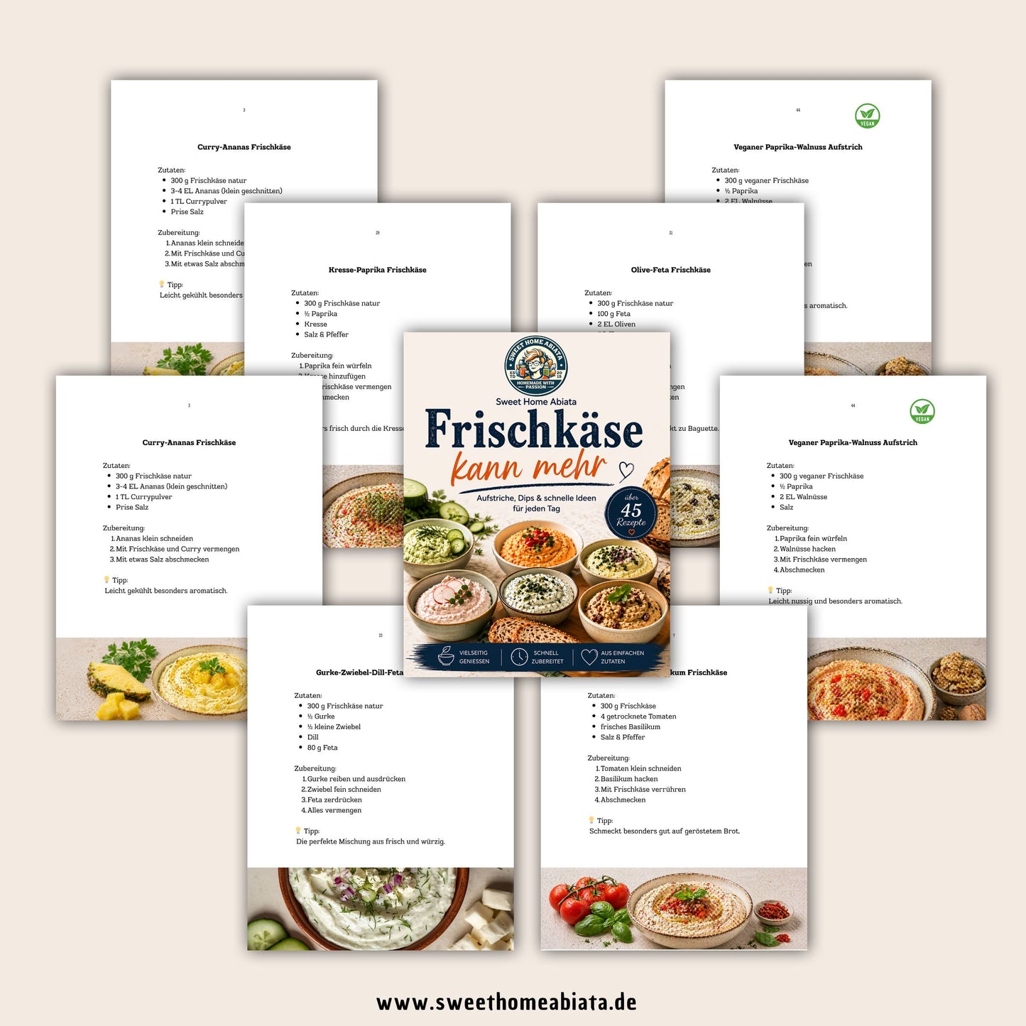 Frischkäse kann mehr – Über 45 Aufstriche & Dips (PDF Download)