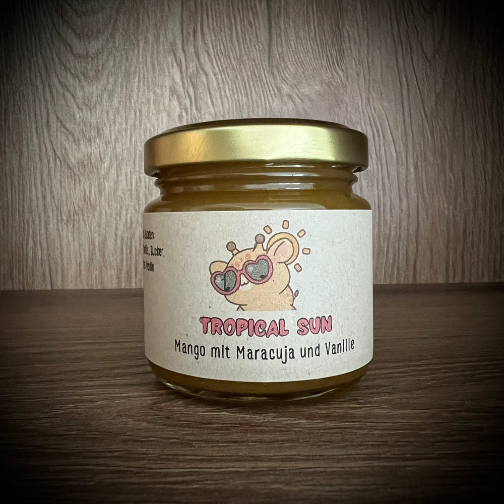 Tropical Sun / Mango mit Maracuja und Vanille - Fruchtaufstrich 100 Gramm