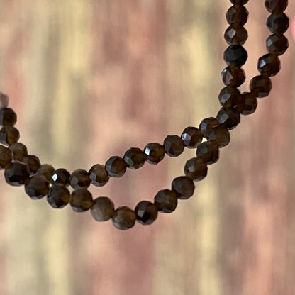 Goldglanz-Obsidian-Armband 3 mm | Facettiert