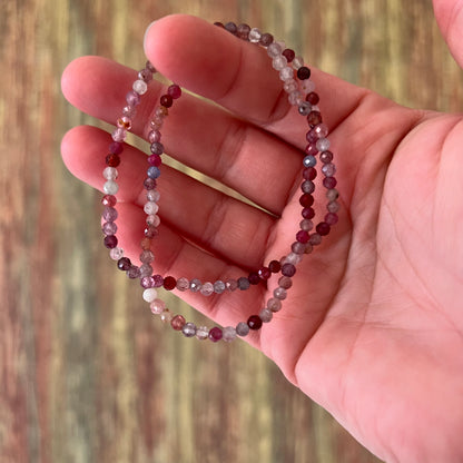 Buntes Spinell-Armband 3 mm | Facettiert