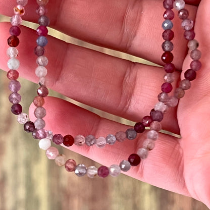 Buntes Spinell-Armband 3 mm | Facettiert