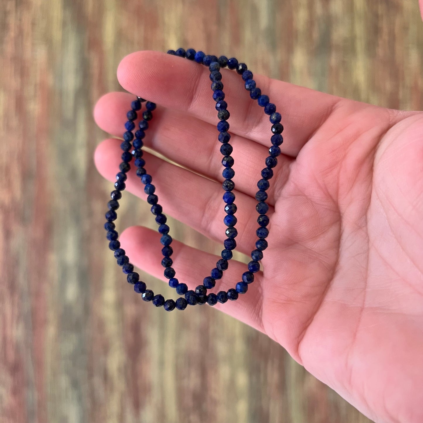 Lapis-Lazuli-Armband 3 mm | Facettiert