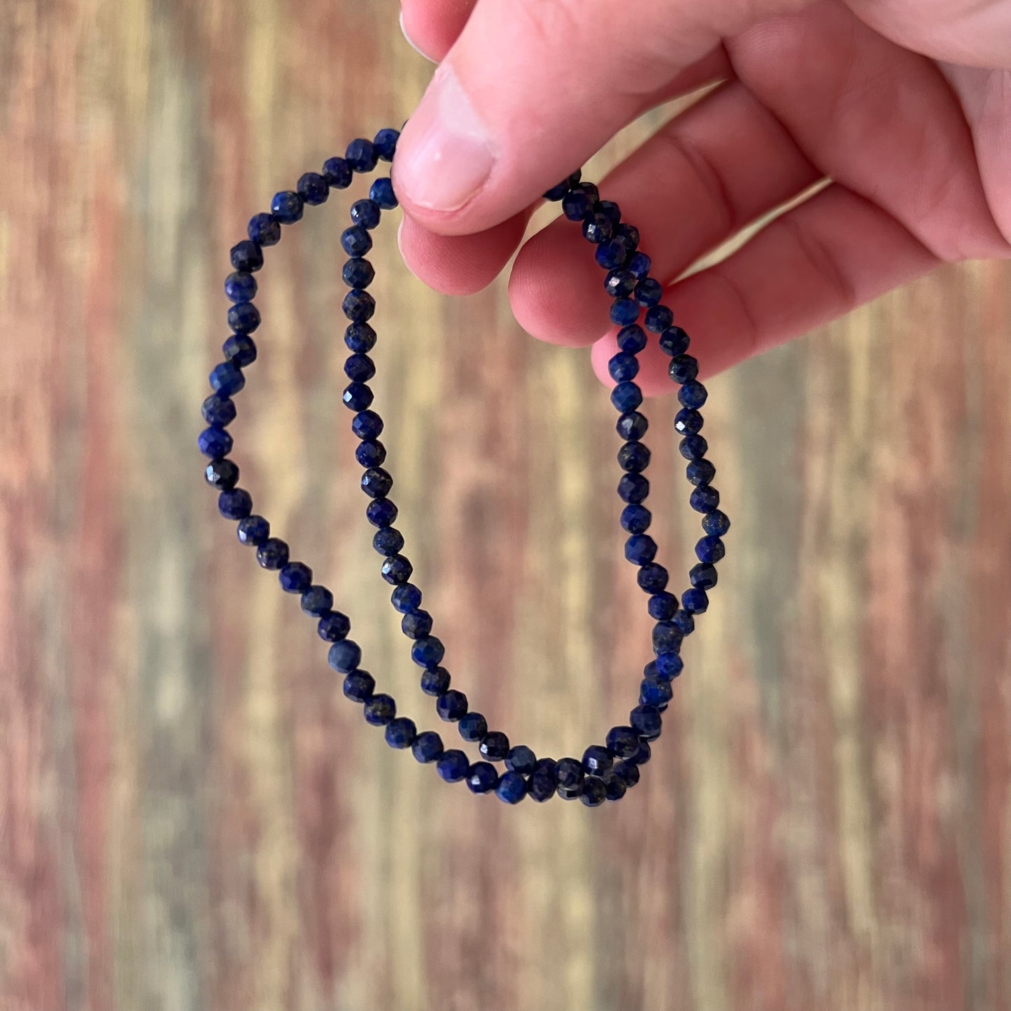 Lapis-Lazuli-Armband 3 mm | Facettiert