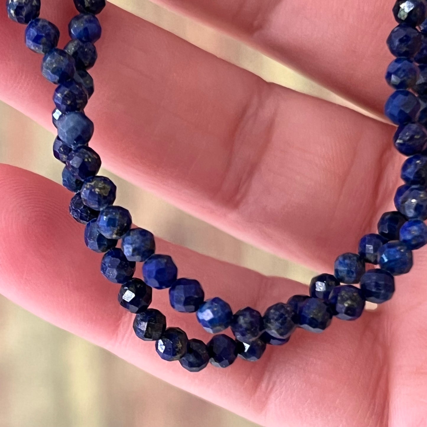 Lapis-Lazuli-Armband 3 mm | Facettiert