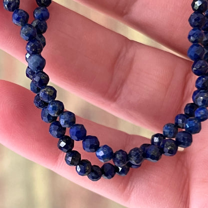 Lapis-Lazuli-Armband 3 mm | Facettiert