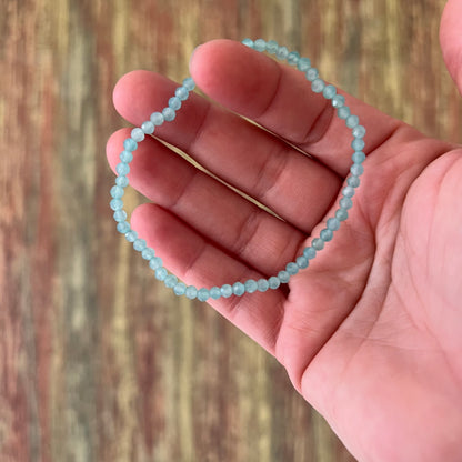 Amazonit 3mm - facettiertes Armband