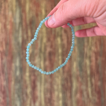 Amazonit 3mm - facettiertes Armband