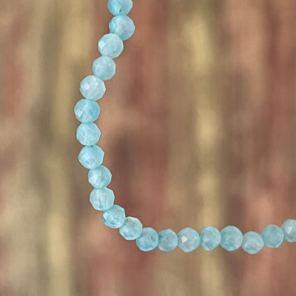 Amazonit 3mm - facettiertes Armband