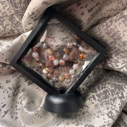 Schwebender Präsentationsrahmen 9×9 cm – für Edelsteine & Armbänder