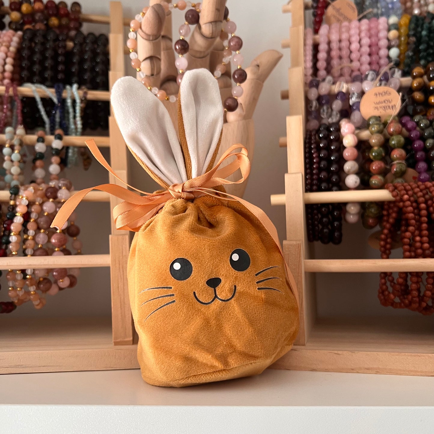 Oster Geschenkbeutel aus Samt – wiederverwendbare Geschenkverpackung - ohne Inhalt