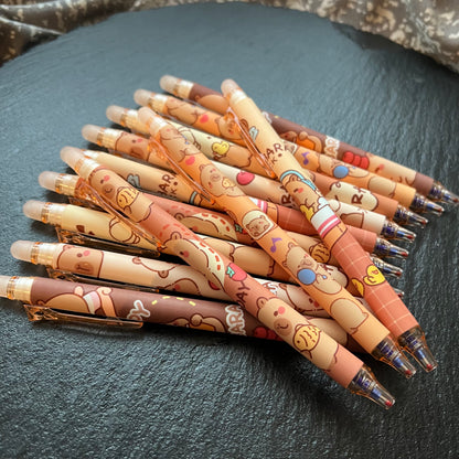 1 Radierbarer Gelstift – Capybara Edition - zufällig ausgewähltes Motiv