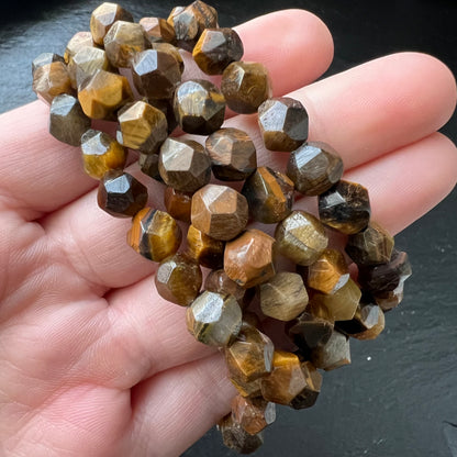 Facettiertes Tigerauge – Armband - 8mm
