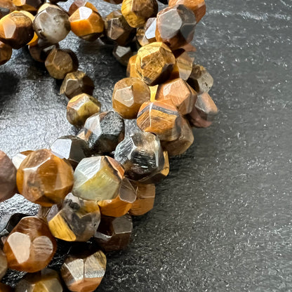 Facettiertes Tigerauge – Armband - 8mm