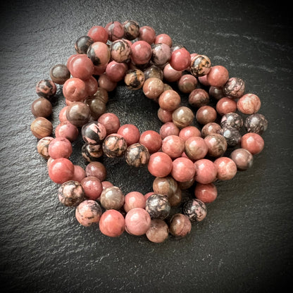 Rhodonit – Armband - 8 mm