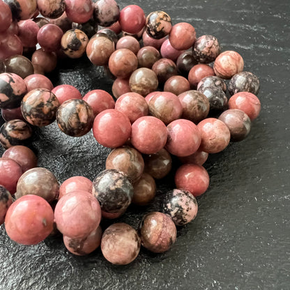 Rhodonit – Armband - 8 mm