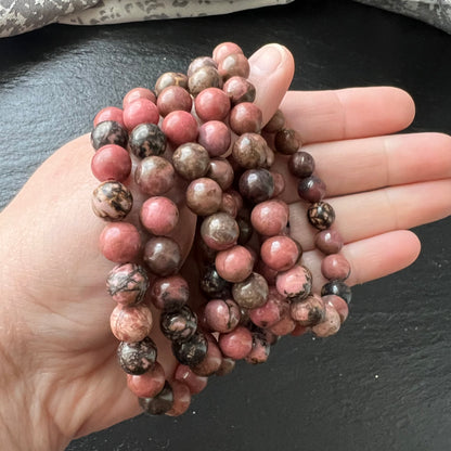 Rhodonit – Armband - 8 mm