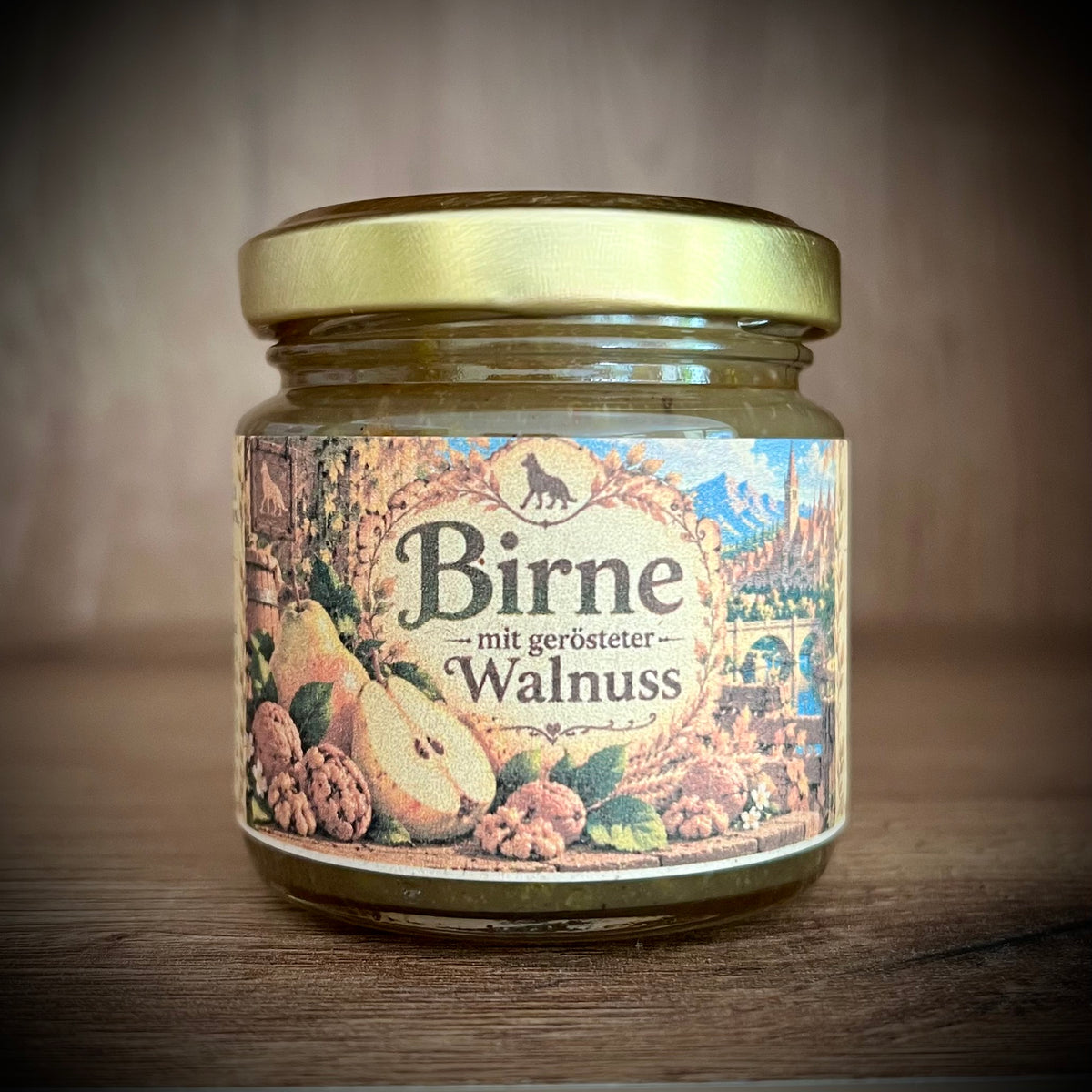 Birne mit gerösteter Walnuss - Fruchtaufstrich 100 Gramm