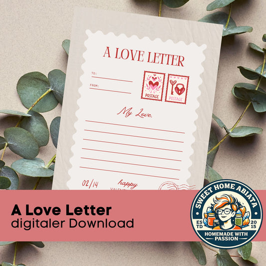 Love Letter - digitaler Download (PDF, A4)