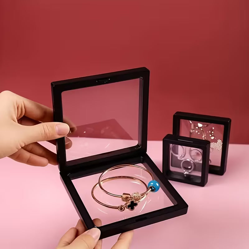Schwebender Präsentationsrahmen 9×9 cm – für Edelsteine & Armbänder