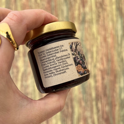 Heidelbeere Spekulatius – Fruchtaufstrich 100 Gramm