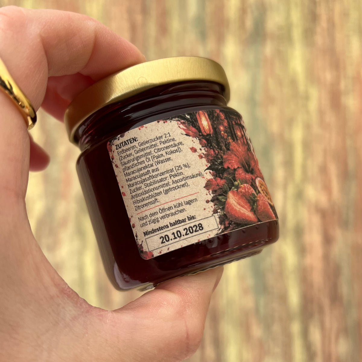 Erdbeere · Maracuja · Hibiskus - Fruchtaufstrich 100 Gramm