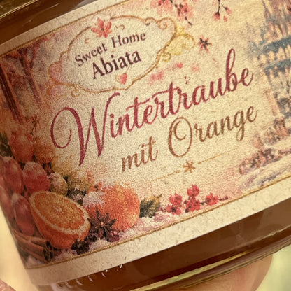 Wintertraube mit Orange - Fuchtaufstrich 100 Gramm