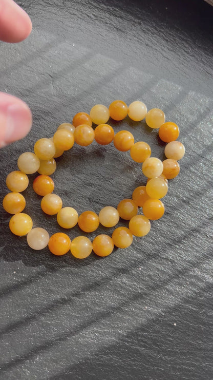 Gelbe Jade – Armband - 10mm