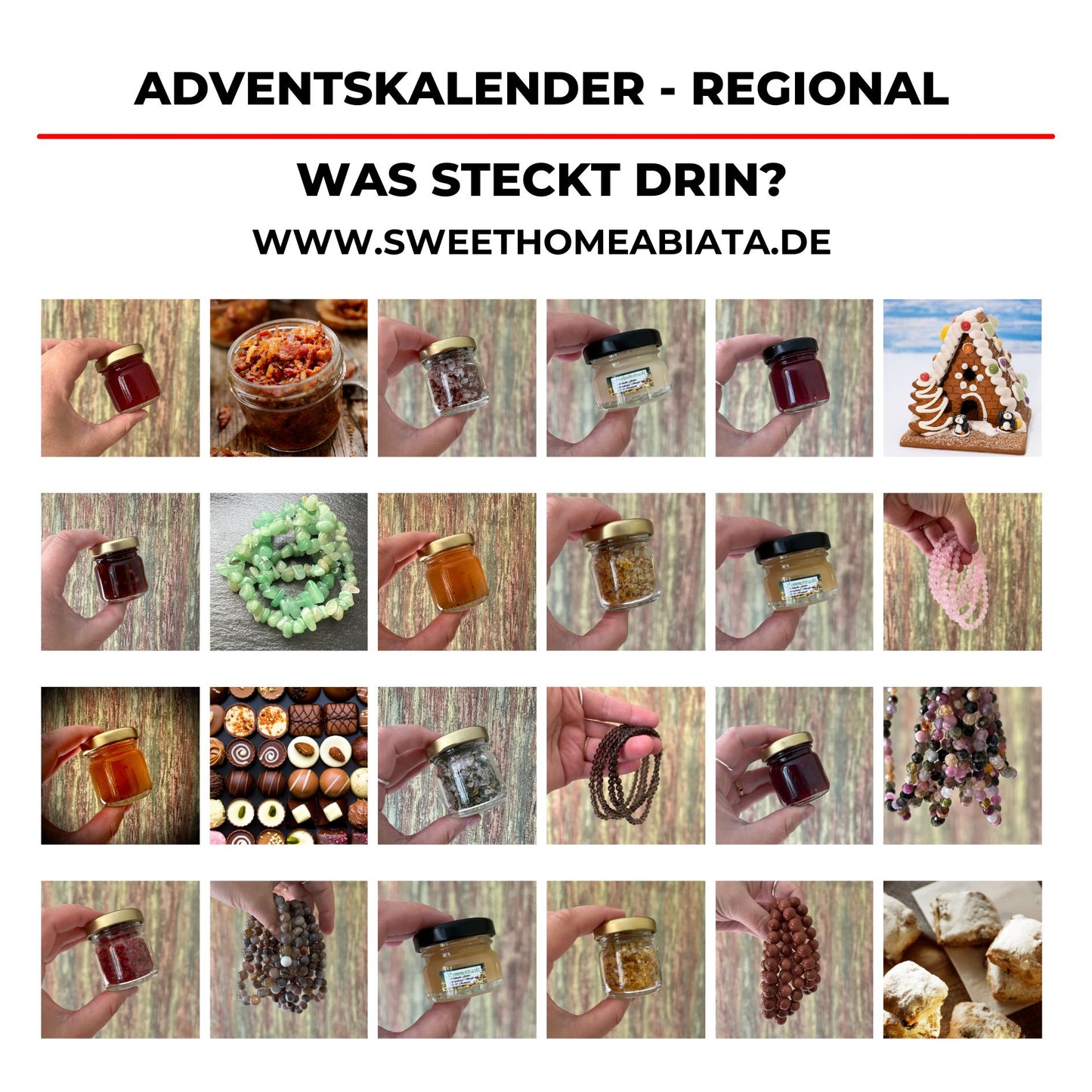Adventskalender 2025 - hausgemacht und regional